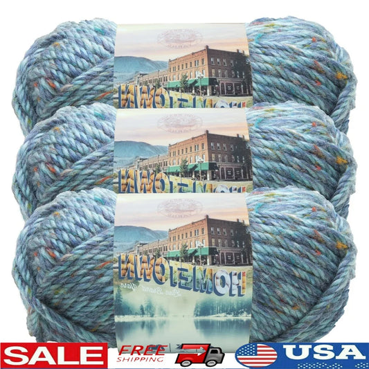 Super Bulky Multi-Color Yarn 3 Pack for Easy Knitting Crafts