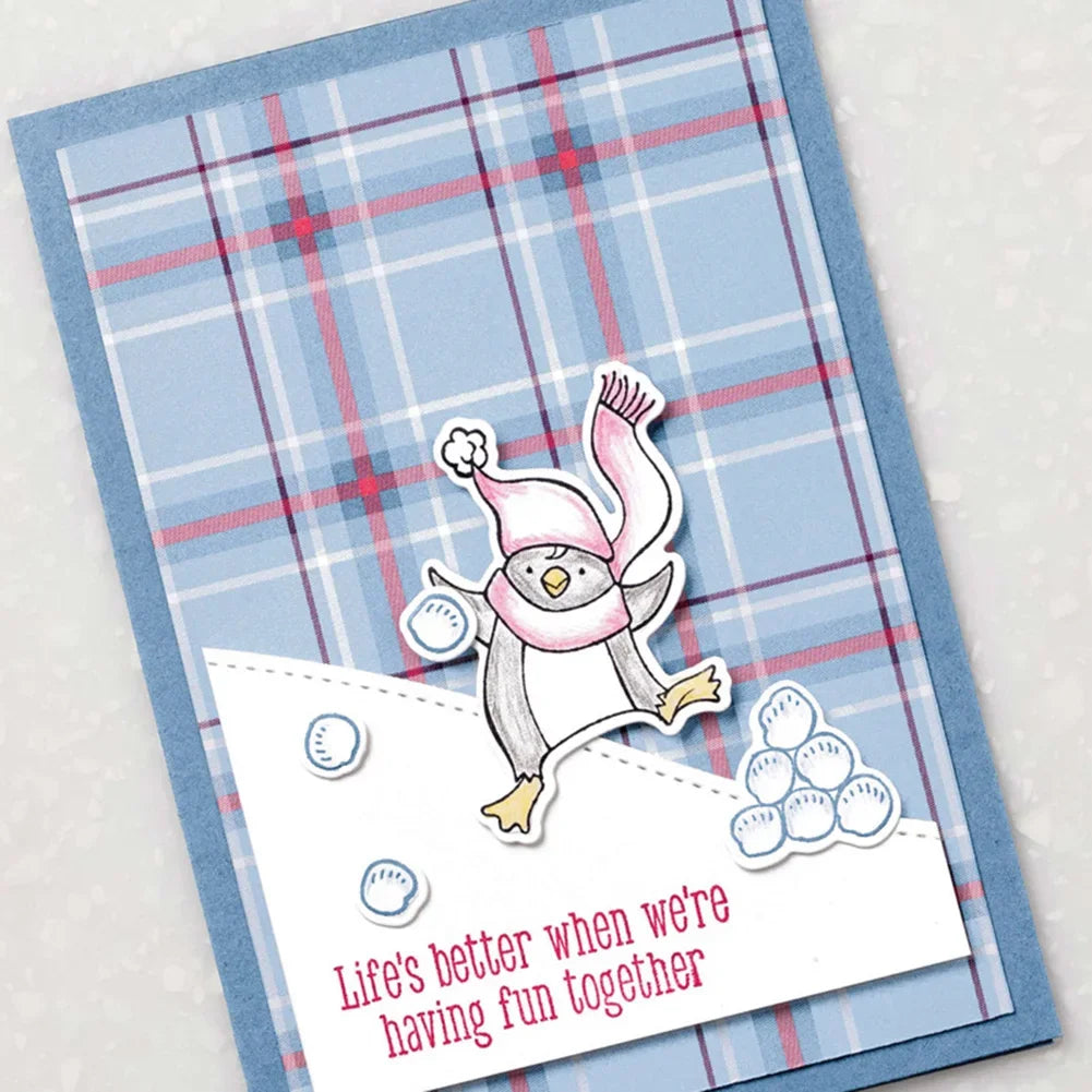 Christmas Cutting Die Transparent Seal Stamp for DIY Crafts