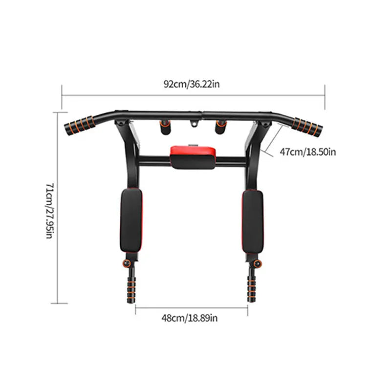 Wall Mounted Pull Up Bar And Dip Station Home Gym