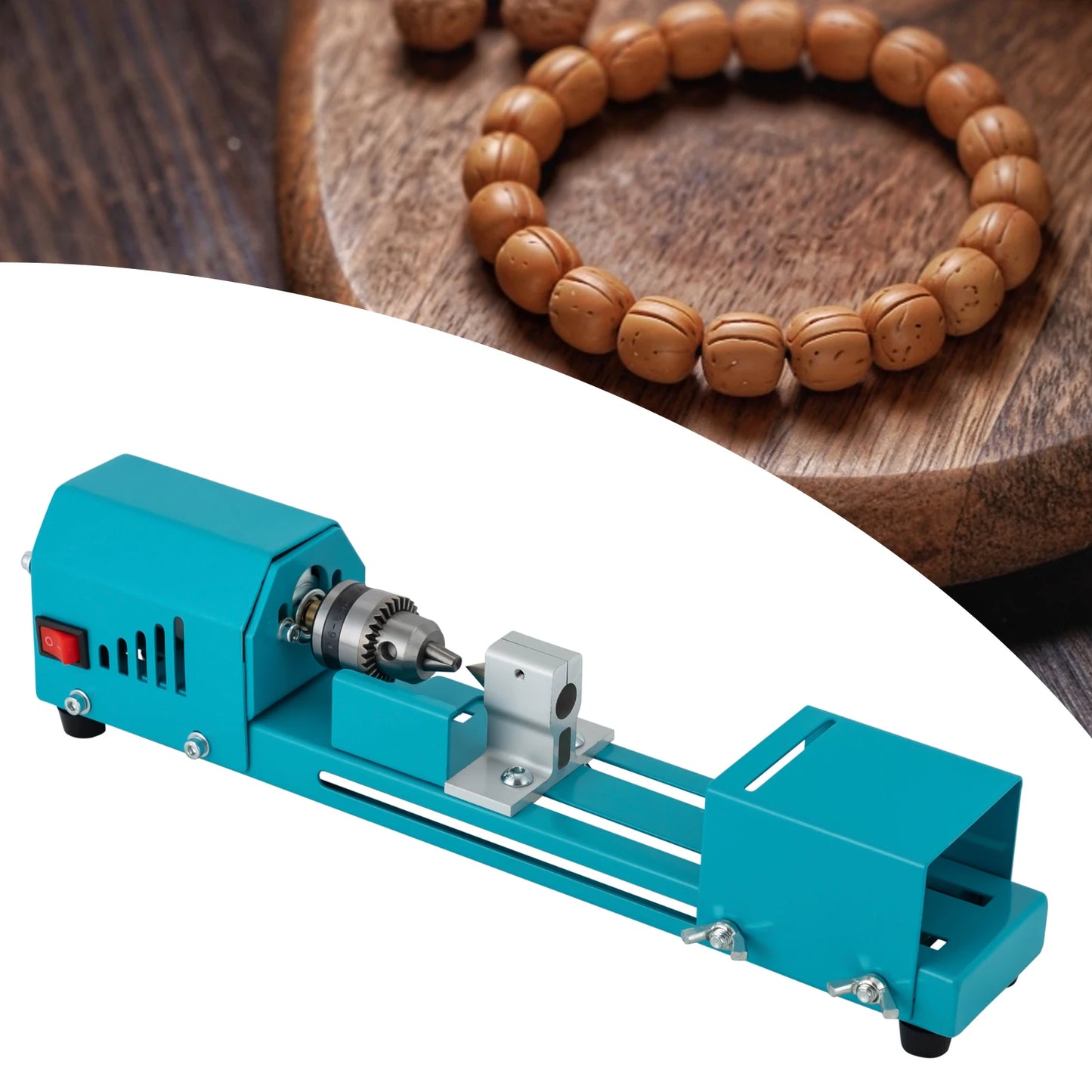 Mini Rust-Resistant Wood Lathe Machine for Engraving and Milling
