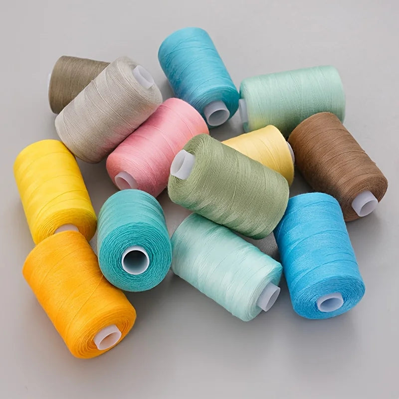 36 Color Polyester Sewing Thread Set 1000 Yards Each Spool