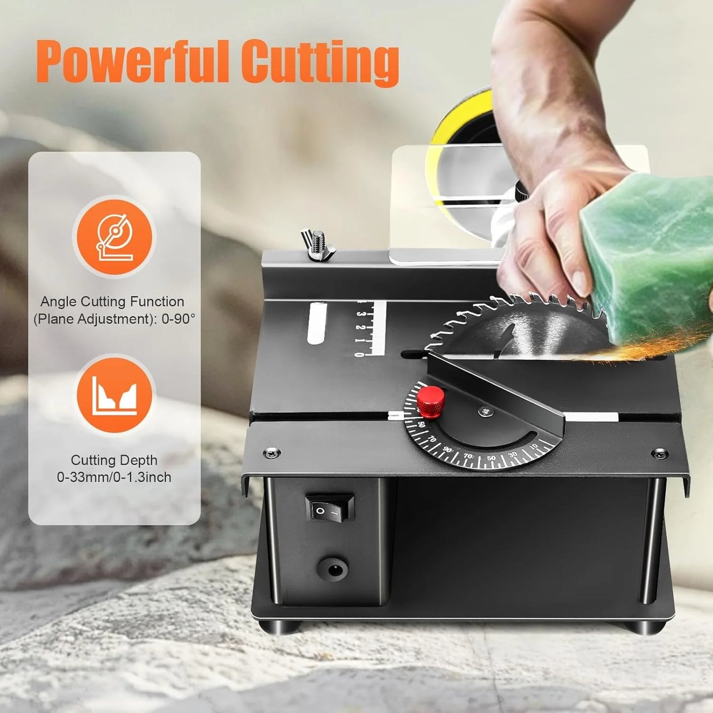 Mini Table Saw Multifunctional Kit for Wood Metal Plastic Cutting