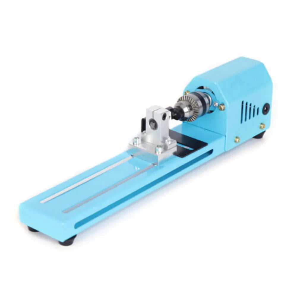 Portable Mini Wood Lathe With Seven Speeds For Tabletop Use