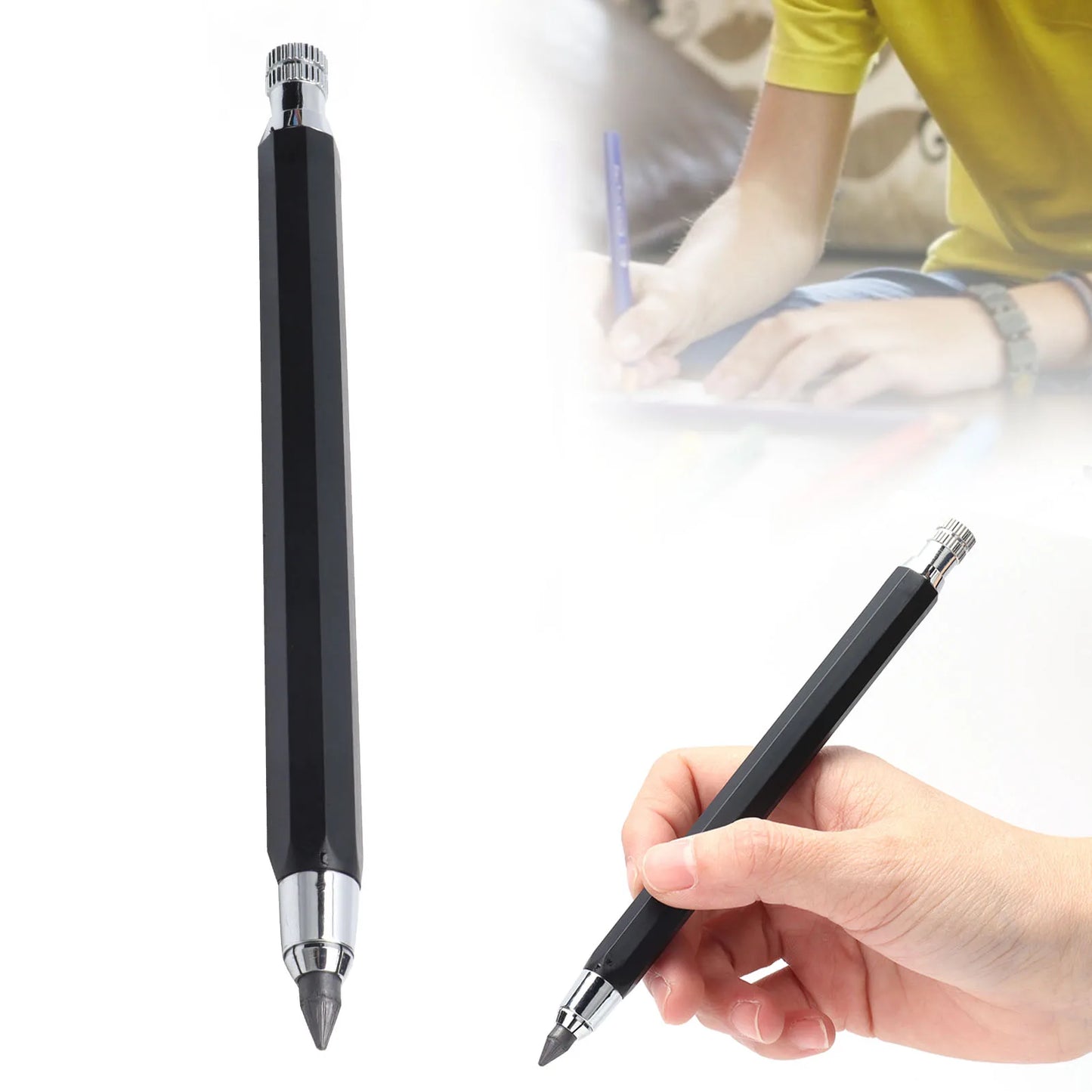 Portable Stainless Steel Mechanical Pencil for Artists and Graffiti