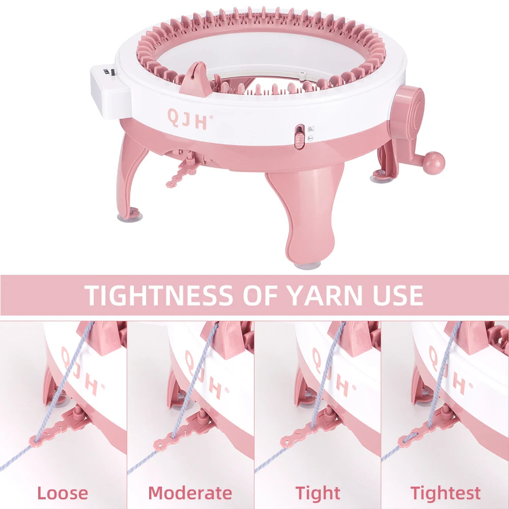 QJH 48 Needle Knitting Machine Kit for Easy DIY Weaving