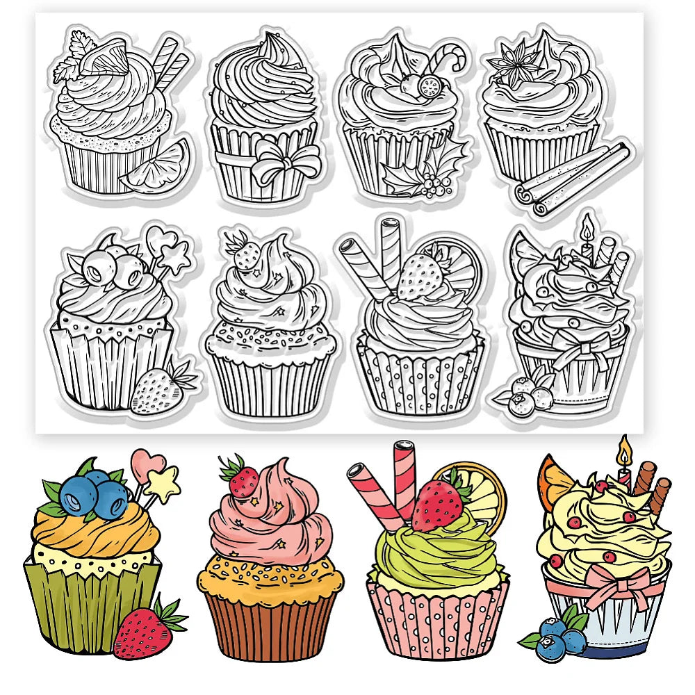 Custom Clear PVC Stamps for DIY Scrapbooking and Card Making