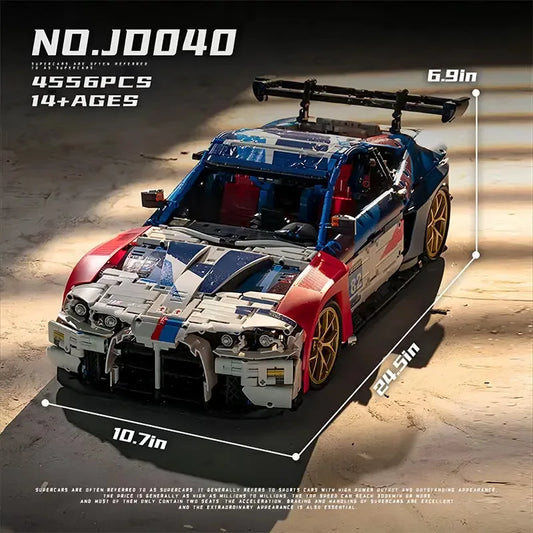 Technical MOC JD040 High-Tech Sports Car Building Blocks Set