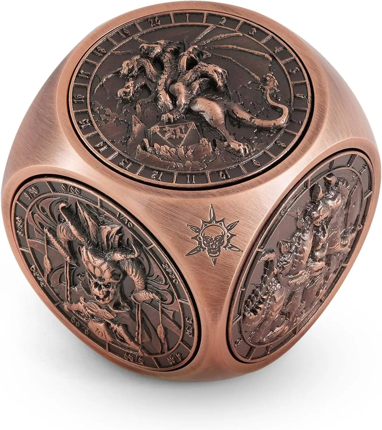 Spinner Metal Dice For 7 In 1 DND Dice Set For Tabletop RPG