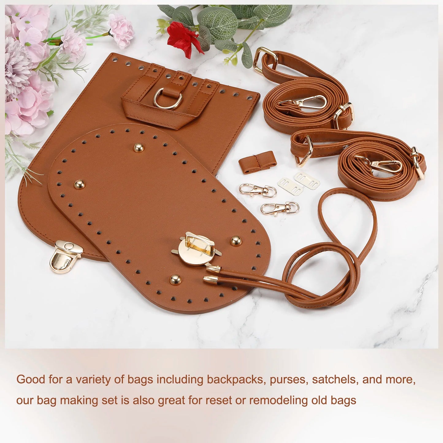 Leather Bag Bottom Shaper 4Pcs DIY PU Purse Base Multicolor