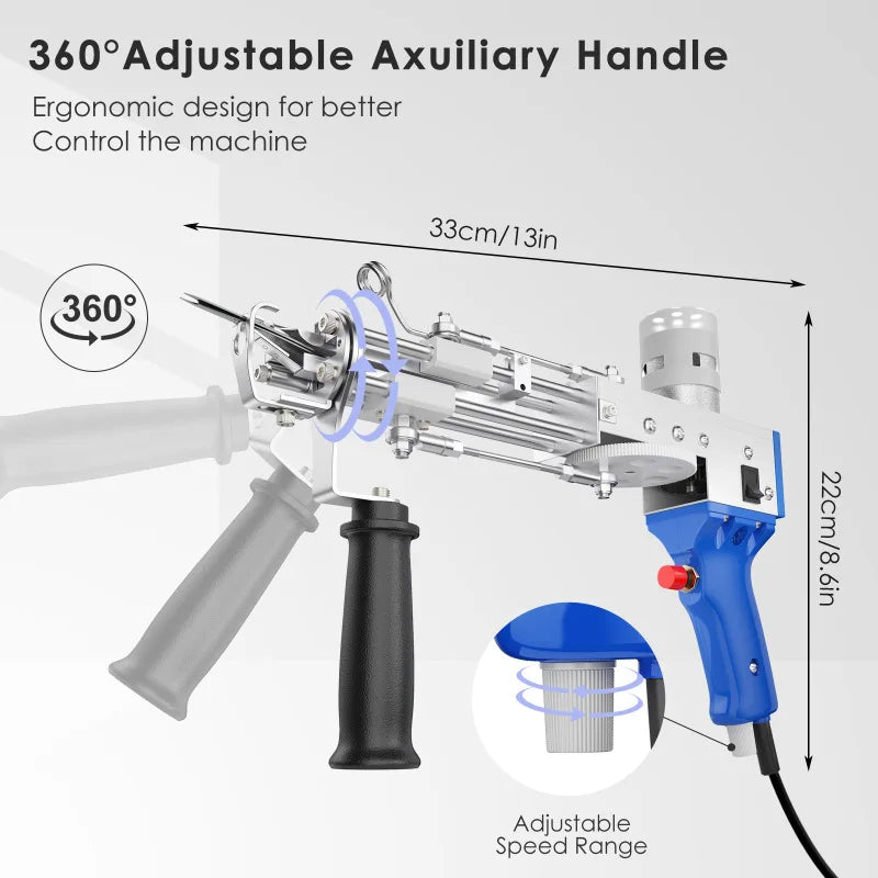 2 in 1 Tufting Gun Set with Carpet Trimmer for Rug Making