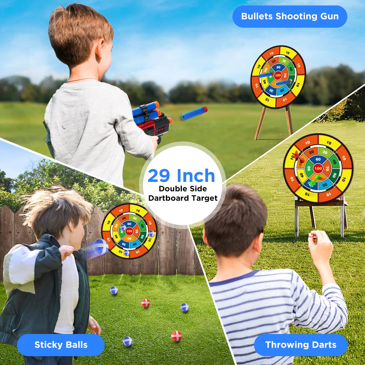 VATOS LED Archery Toy Set With Suction Cup Target Board