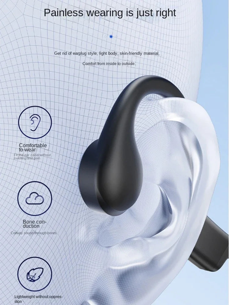 VBNM Bone Conduction Headphones Open Ear Wireless Running