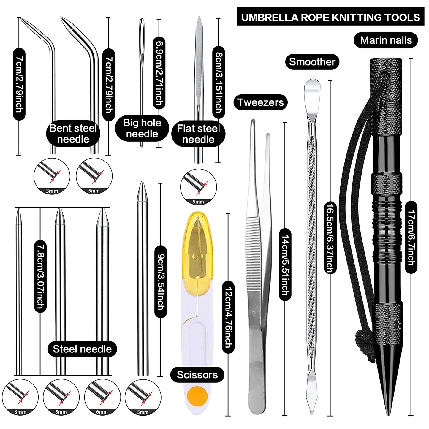 Paracord Bracelet Kit With Marlin Spike And Adjustable Jig