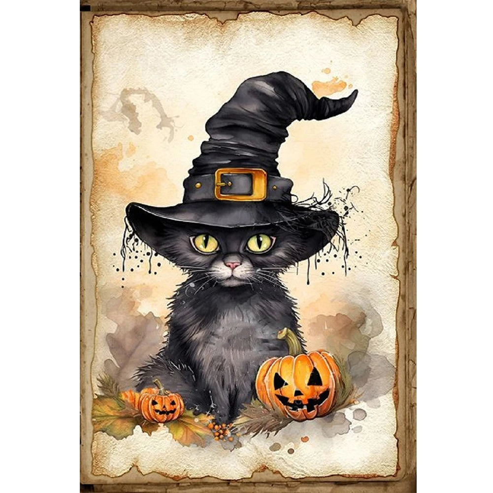 Halloween Cross Stitch Kit With Eco Cotton Threads 11CT