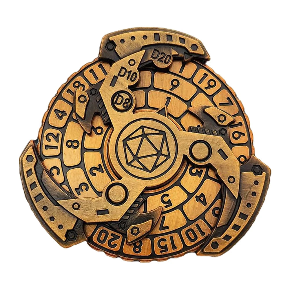 7 In 1 Dnd Dice Spinner Box And Fidget Gadget Metal Gyro