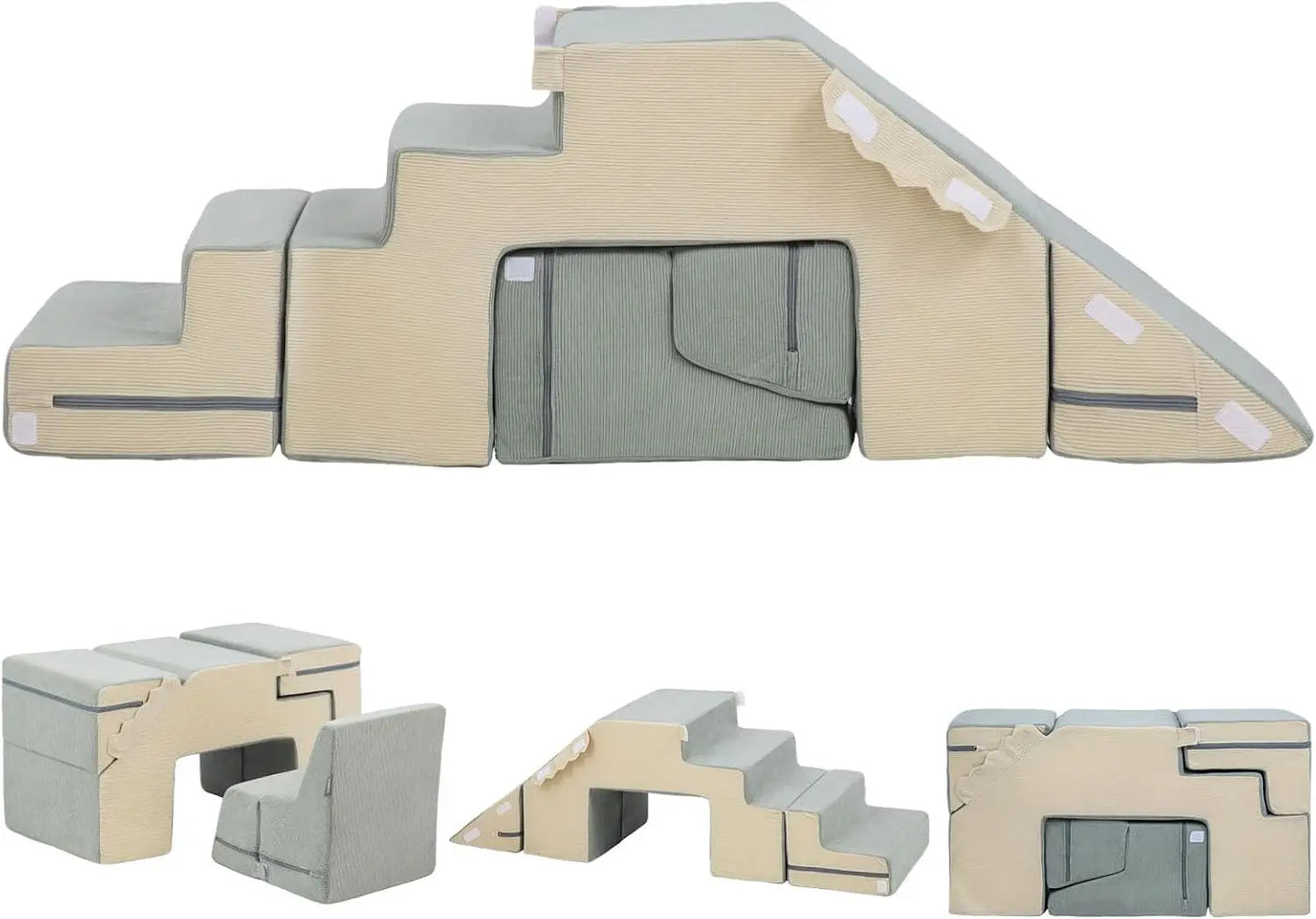 4 In 1 Foam Climbing Blocks For Toddlers Indoor Play