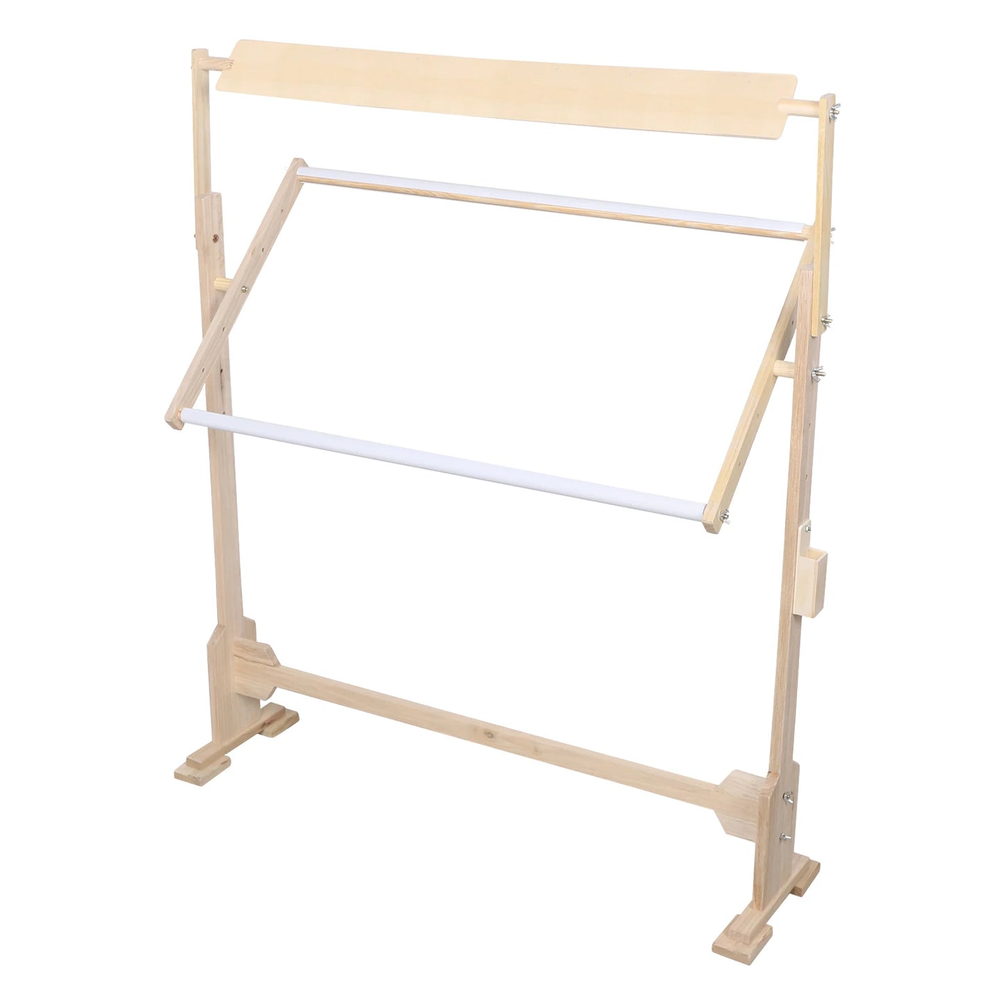 Large Adjustable Wood Cross Stitch Frame Floor Stand Rack