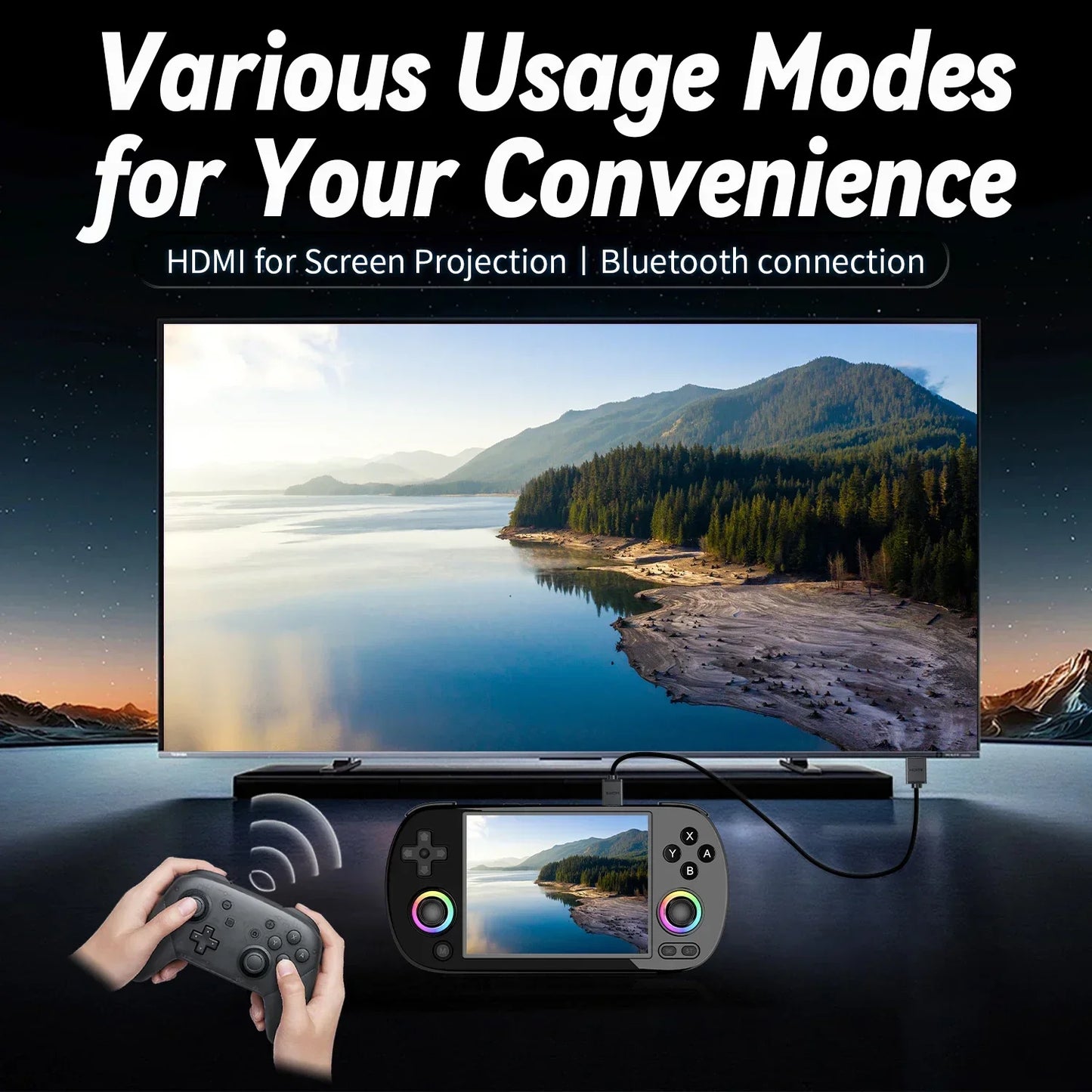 Anbernic RG40XXH Handheld Game Console 4 Inch Screen Linux