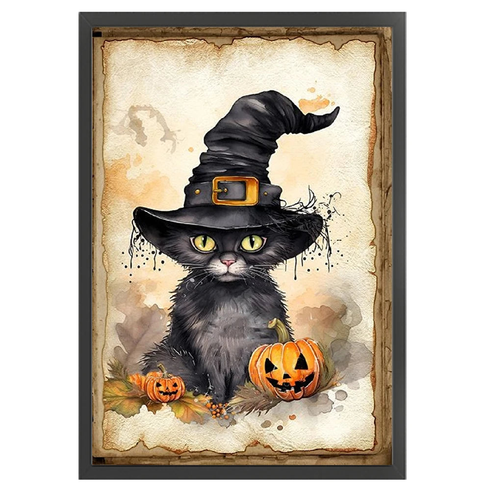 Halloween Cross Stitch Kit With Eco Cotton Threads 11CT