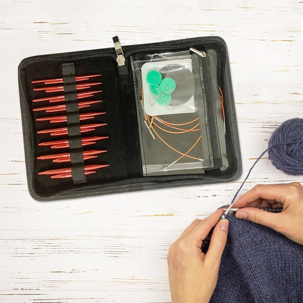 Aluminium Circular Knitting Needles Set for DIY Crafts