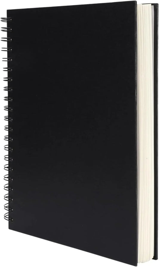Hardcover Spiral Bound Sketchbook 8.5x11 Inch 80 Sheets