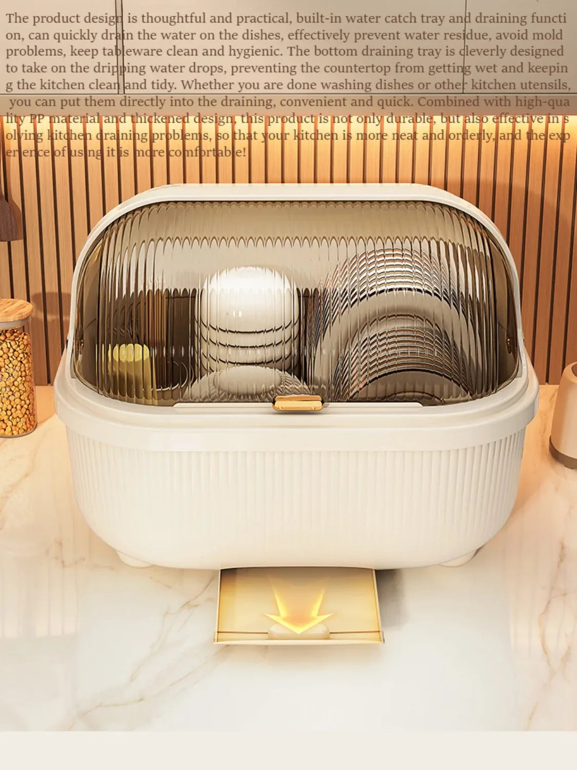 Chopsticks Organizer Dish Rack With Drainer And Shelf