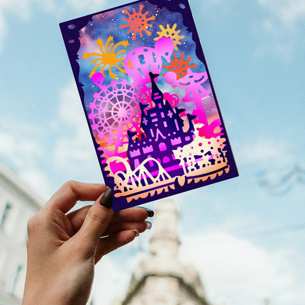 Ferris Wheel Amusement Park Die Set For Card Making