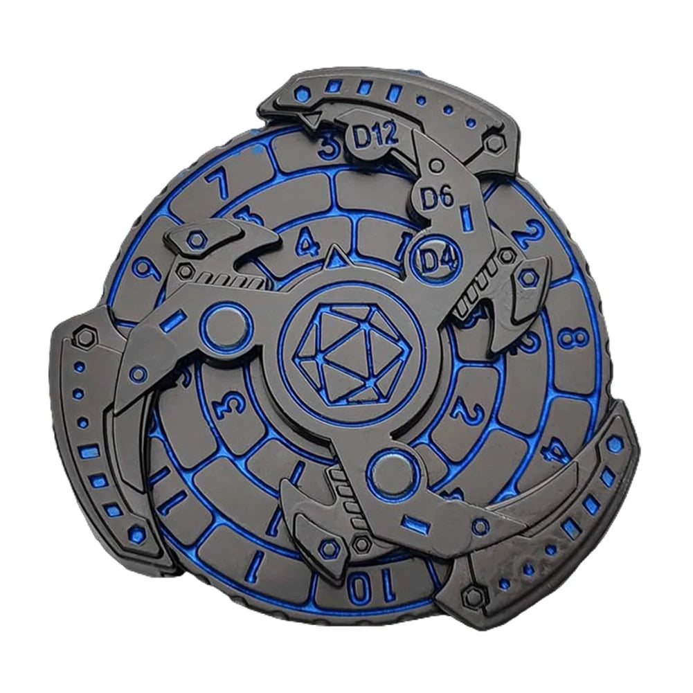 7 In 1 Dnd Dice Spinner Box And Fidget Gadget Metal Gyro