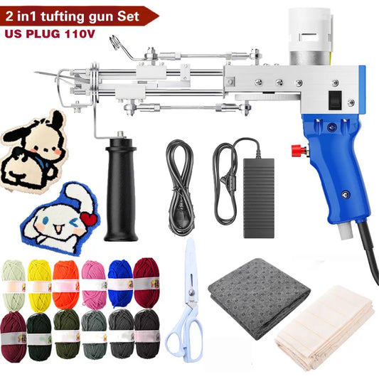 2 in 1 Tufting Gun Set with Carpet Trimmer for Rug Making