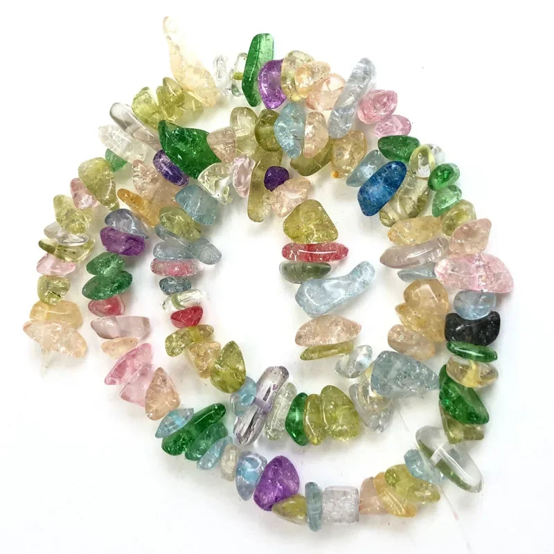 Natural Irregular Gravel Crystal Quartz Beads for Jewelry Making
