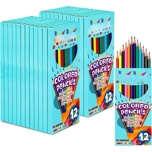 Premium Soft Core Colored Pencils 288 Count Pre-Sharpened Set