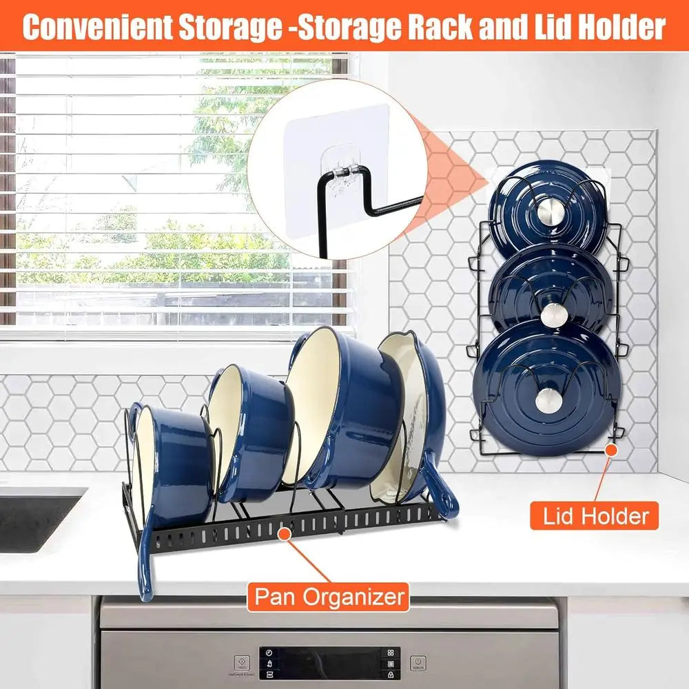 7 Piece Enameled Cast Iron Cookware Set Navy Lids Dutch Oven