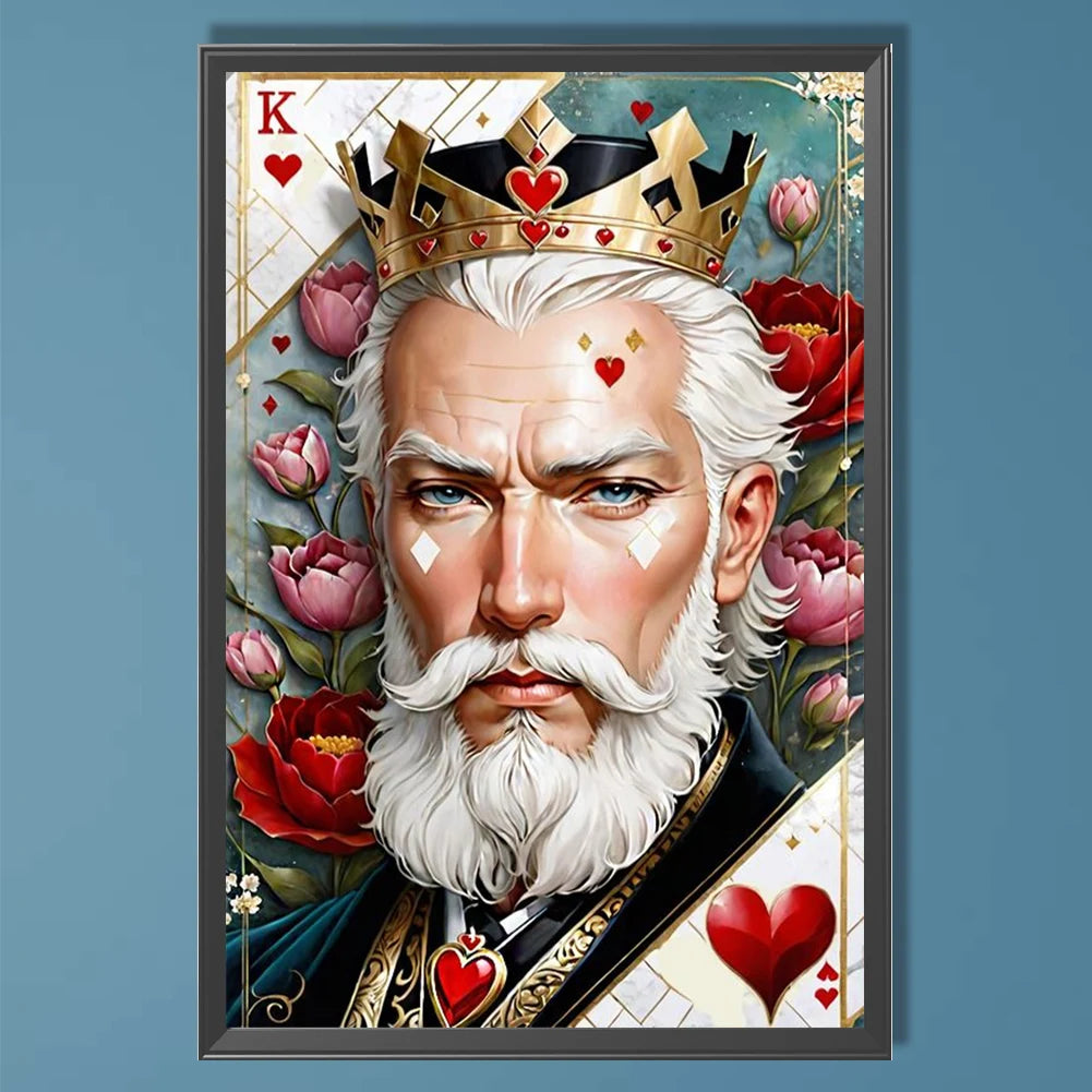5D DIY Full Round Drill Diamond Painting Poker Character Art