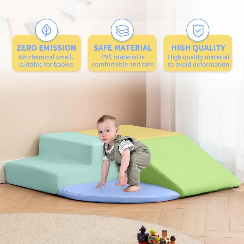 Foam Climbing Blocks for Toddlers 4 Pack Indoor Play Set