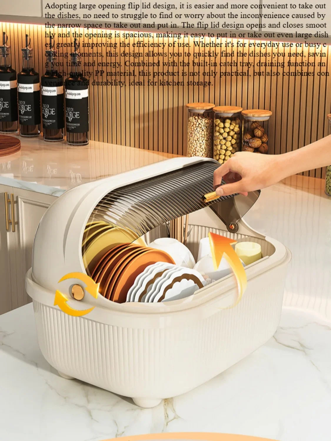 Chopsticks Organizer Dish Rack With Drainer And Shelf