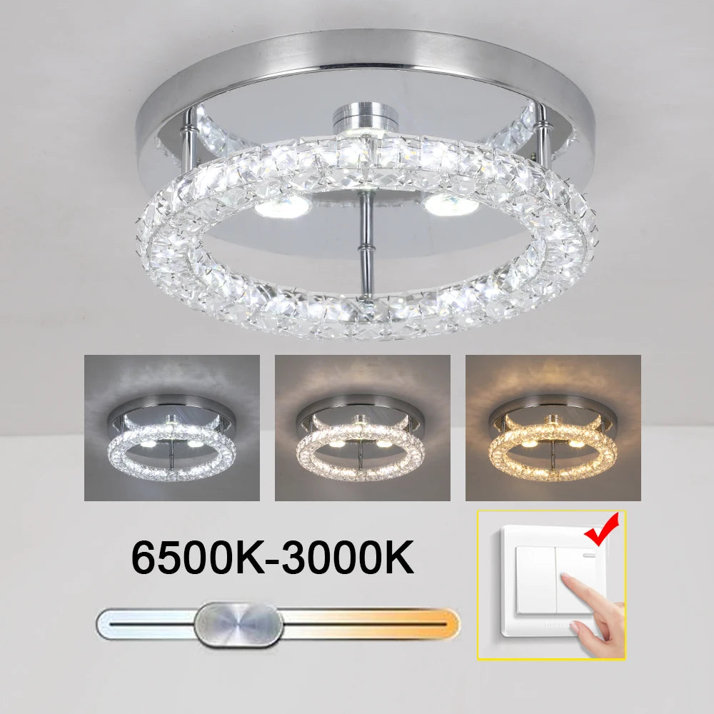 K9 Crystal Chandelier LED Pendant Light for Living Room