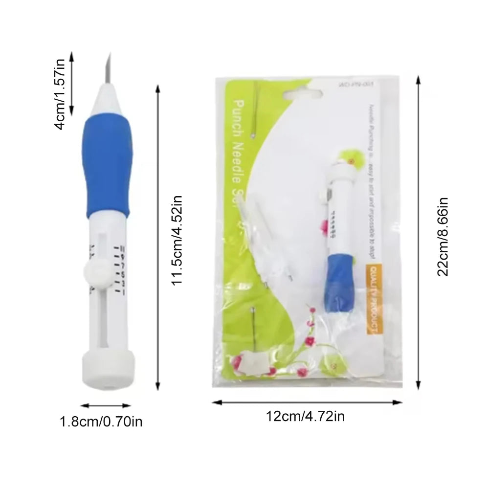 DIY Embroidery Punch Needle Kit Embroidery Pen Set Clothes