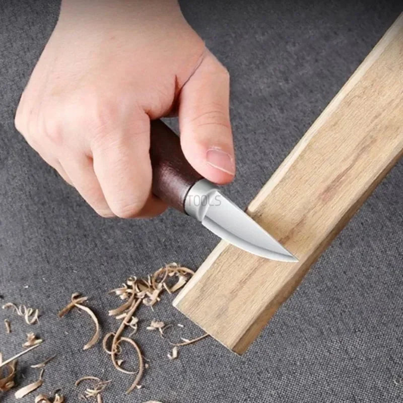 Carbon Steel Carving Knives With Walnut Handle Engraving Kit