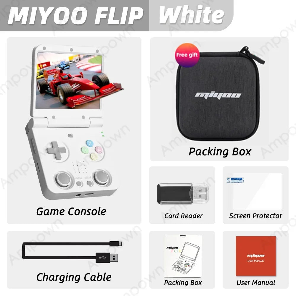 Miyoo Flip V2 Handheld Console With Onion OS 3.5 Inch IPS