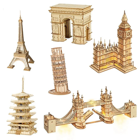 Robotime 3D Wood Puzzle London Tower Bridge Model Kit