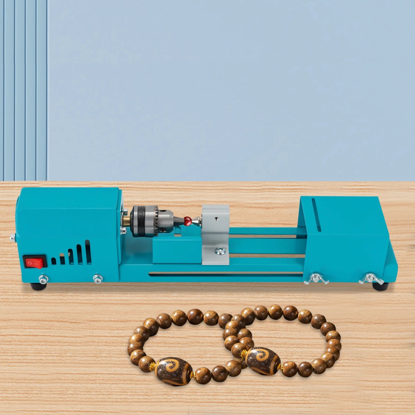 Mini Rust-Resistant Wood Lathe Machine for Engraving and Milling