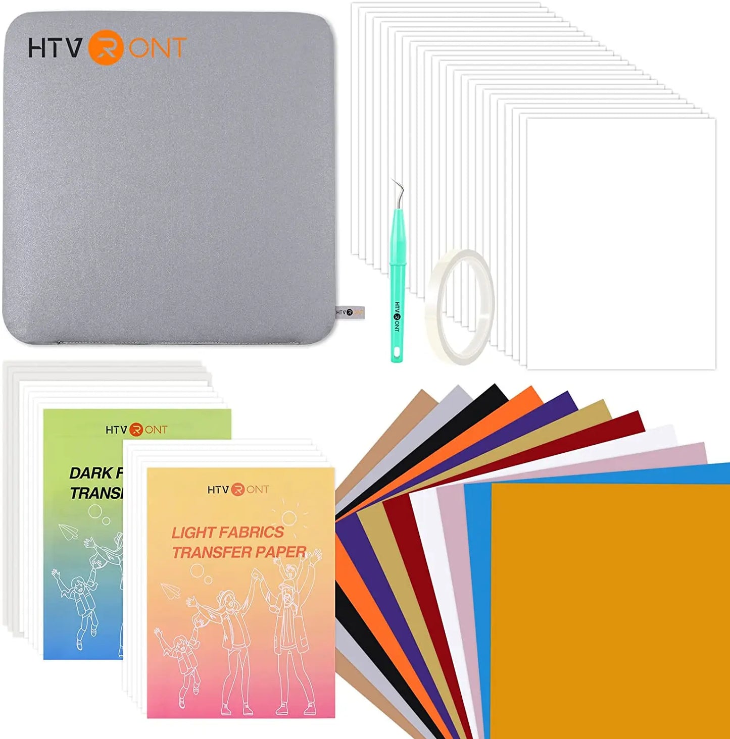 HTVRONT 52pcs Heat Press Accessories Kit for T-Shirt Printing