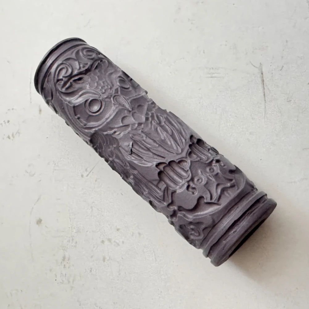 Owl Sun Clay Texture Roller For Resin Polymer Clay Embossing