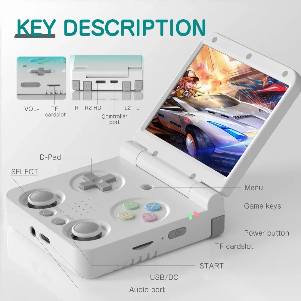 Miyoo Flip V2 Handheld Console With Onion OS 3.5 Inch IPS