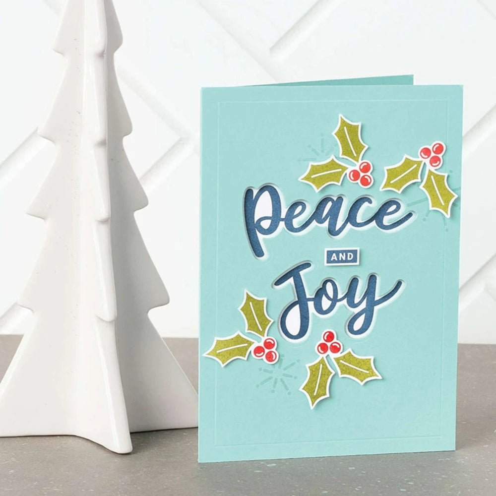 Peace and Joy Clear Stamps and Cutting Dies for Crafting