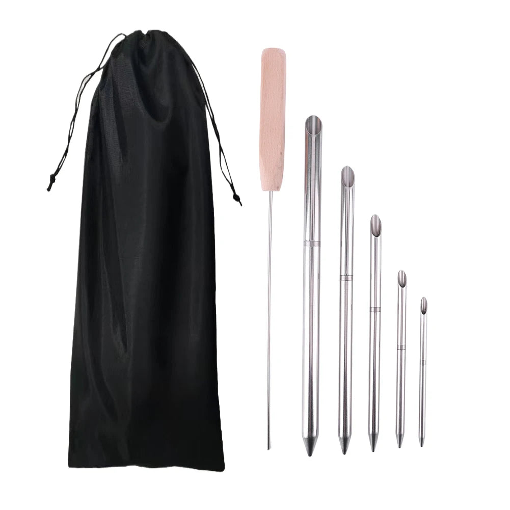 Stainless Steel Paracord Needle Set With Marlinspike