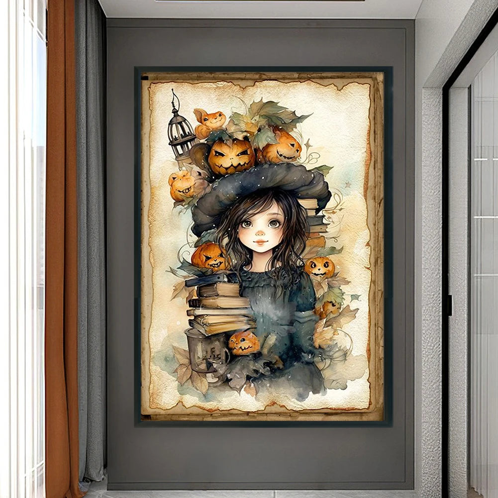 Halloween Cross Stitch Kit With Eco Cotton Threads 11CT