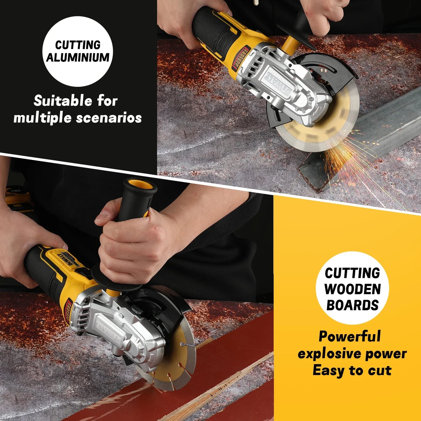 Dewalt DCG405FN 125mm Flat Head Angle Grinder Brushless