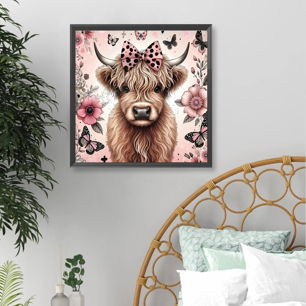 40x40cm Yak 5D DIY Round Diamond Painting Kit for Home Decor