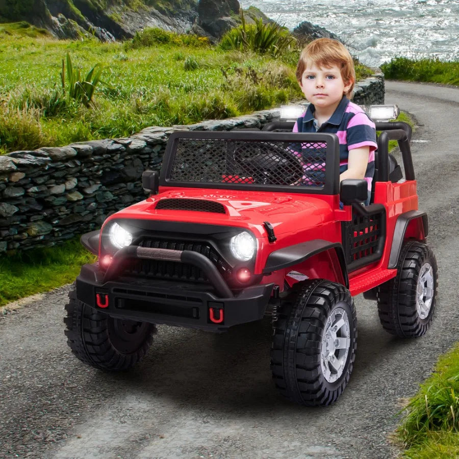 12V Red Ride On Car 2025 Model For Teens And Adults
